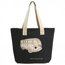 VW Collection - VW T1 Bus Shopper-Tasche Canvas - Sac à bandoulière -sacoches Soldes vw collection vw t1 bus shopper tasche canvas sac a bandouliere 1